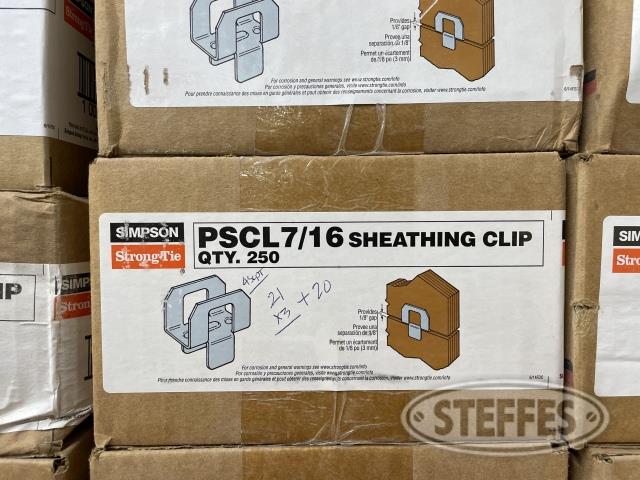 (10) Boxes asst. sheathing clips